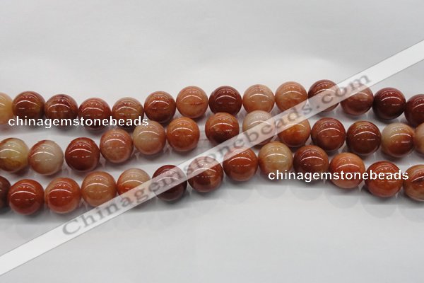 CRJ503 15.5 inches 10mm round red jade gemstone beads