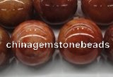 CRJ507 15.5 inches 18mm round red jade gemstone beads