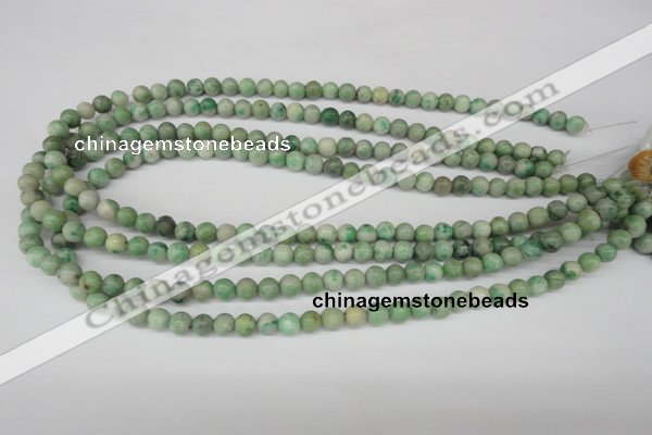 CRO03 15.5 inches 6mm round Qinghai jade gemstone beads wholesale