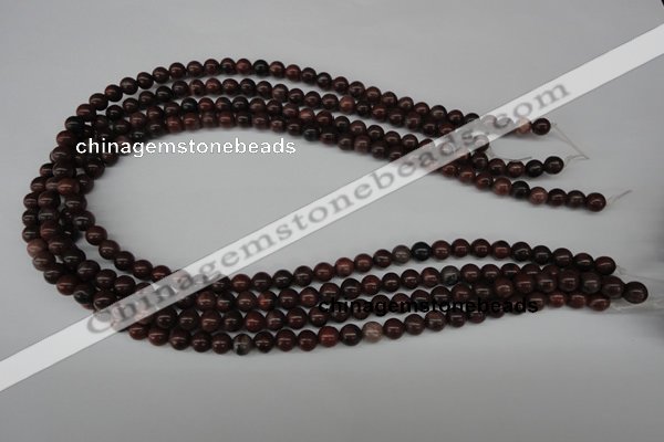CRO05 15.5 inches 6mm round red picture jasper beads wholesale