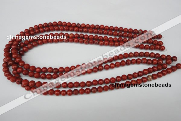 CRO06 15.5 inches 6mm round red jasper beads wholesale