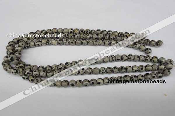 CRO101 15.5 inches 8mm round dalmatian jasper beads wholesale