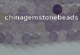 CRO1010 15.5 inches 4mm round matte amethyst gemstone beads