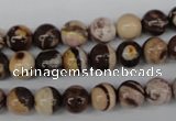 CRO102 15.5 inches 8mm round zebra jasper beads wholesale