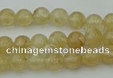 CRO1020 15.5 inches 4mm round yellow watermelon quartz beads