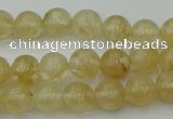 CRO1021 15.5 inches 6mm round yellow watermelon quartz beads