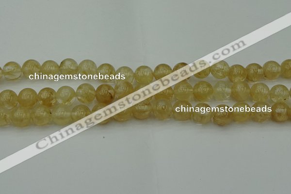 CRO1023 15.5 inches 10mm round yellow watermelon quartz beads