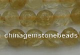 CRO1032 15.5 inches 8mm faceted round yellow watermelon quartz beads