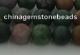 CRO1083 15.5 inches 10mm round matte Indian agate beads wholesale