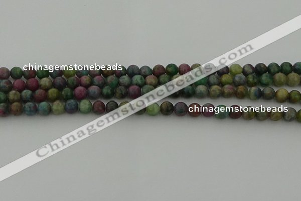 CRO1110 15.5 inches 4mm round ruby apatrite beads wholesale