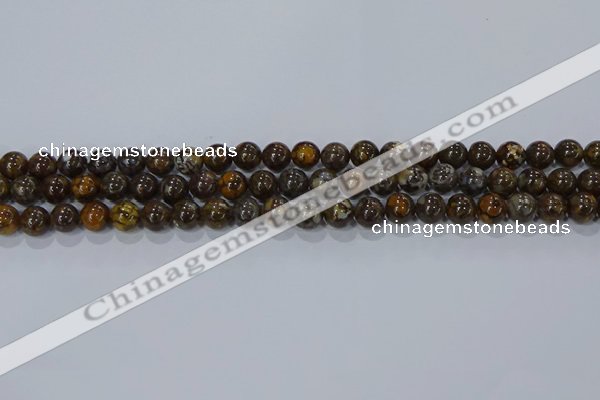 CRO1171 15.5 inches 6mm round fire lace opal gemstone beads