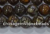 CRO1173 15.5 inches 10mm round fire lace opal gemstone beads