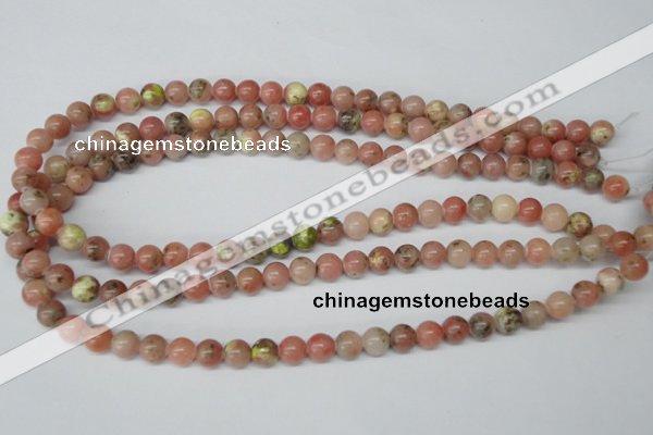 CRO123 15.5 inches 8mm round rhodochrosite gemstone beads wholesale