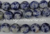 CRO125 15.5 inches 10mm round blue spot gemstone beads wholesale