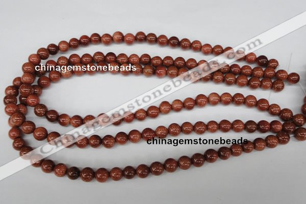 CRO128 15.5 inches 8mm round goldstone beads wholesale