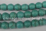 CRO133 15.5 inches 8mm round synthetic turquoise beads wholesale