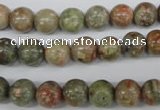 CRO138 15.5 inches 8mm round Chinese unakite beads wholesale