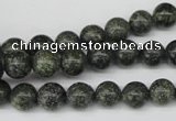 CRO140 15.5 inches 8mm round green lace gemstone beads wholesale