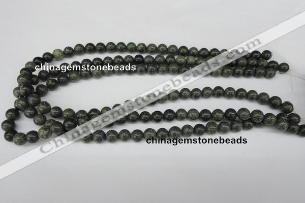 CRO140 15.5 inches 8mm round green lace gemstone beads wholesale