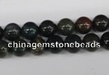 CRO141 15.5 inches 8mm round bloodstone beads wholesale