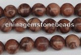 CRO185 15.5 inches 10mm round red picasso jasper beads wholesale