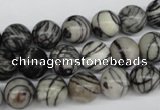 CRO188 15.5 inches 10mm round black water jasper beads wholesale