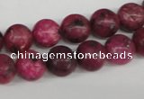 CRO194 15.5 inches 10mm round dyed kiwi stone beads wholesale