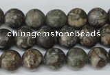 CRO195 15.5 inches 10mm round Chinese leopard skin jasper wholesale