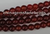 CRO20 15.5 inches 6mm round red agate gemstone beads wholesale