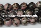 CRO225 15.5 inches 10mm round rhodonite gemstone beads wholesale