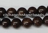 CRO230 15.5 inches 10mm round bronzite gemstone beads wholesale