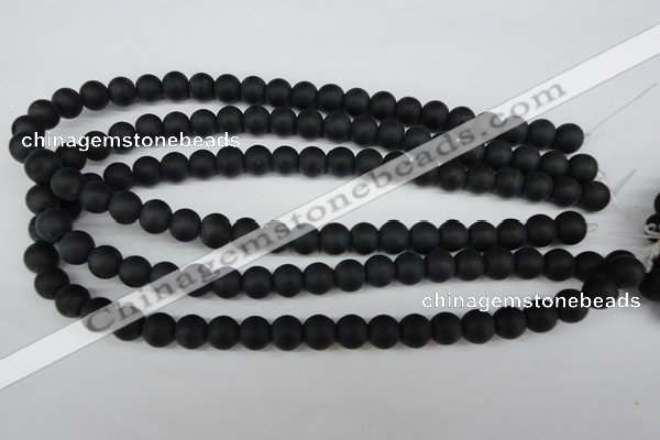 CRO245 15.5 inches 10mm round blackstone beads wholesale