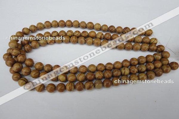 CRO249 15.5 inches 10mm round grain stone beads wholesale