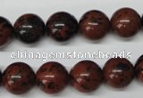 CRO280 15.5 inches 12mm round mahogany obsidian beads wholesale