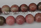 CRO285 15.5 inches 12mm round rhodochrosite beads wholesale