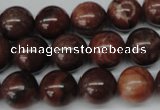 CRO296 15.5 inches 12mm round red picture jasper beads wholesale