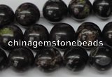 CRO308 15.5 inches 12mm round plum blossom jade beads wholesale