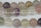 CRO309 15.5 inches 12mm round rainbow fluorite beads wholesale