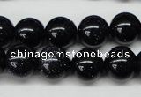 CRO310 15.5 inches 12mm round blue goldstone beads wholesale