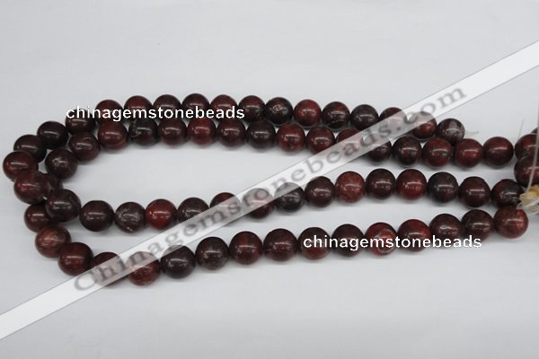 CRO318 15.5 inches 12mm round brecciated jasper beads wholesale