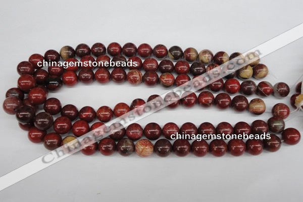 CRO323 15.5 inches 12mm round brecciated jasper beads wholesale