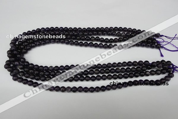 CRO33 15.5 inches 6mm round amethyst gemstone beads wholesale