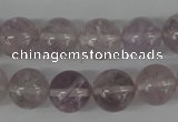 CRO335 15.5 inches 12mm round light amethyst beads wholesale