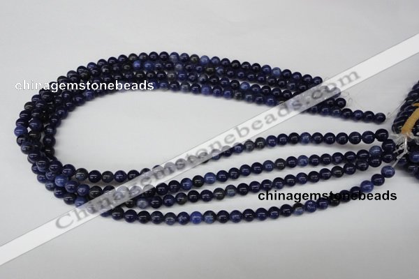 CRO34 15.5 inches 6mm round sodalite gemstone beads wholesale