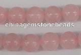 CRO341 15.5 inches 12mm round rose quartz beads wholesale