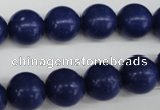 CRO345 15.5 inches 12mm round synthetic lapis lazuli beads wholesale