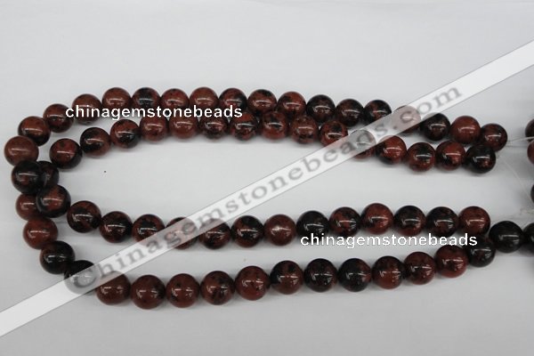 CRO347 15.5 inches 12mm round mahogany obsidian beads wholesale