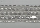 CRO35 15.5 inches 6mm round white crystal beads wholesale