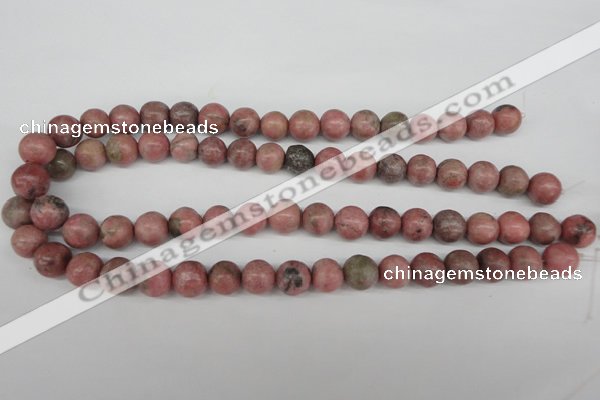 CRO359 15.5 inches 12mm round rhodochrosite gemstone beads wholesale