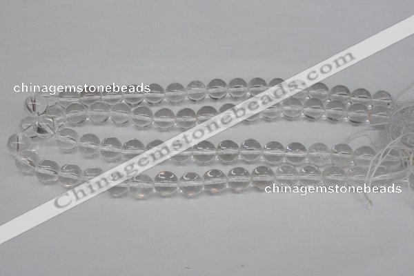 CRO362 15.5 inches 12mm round white crystal beads wholesale